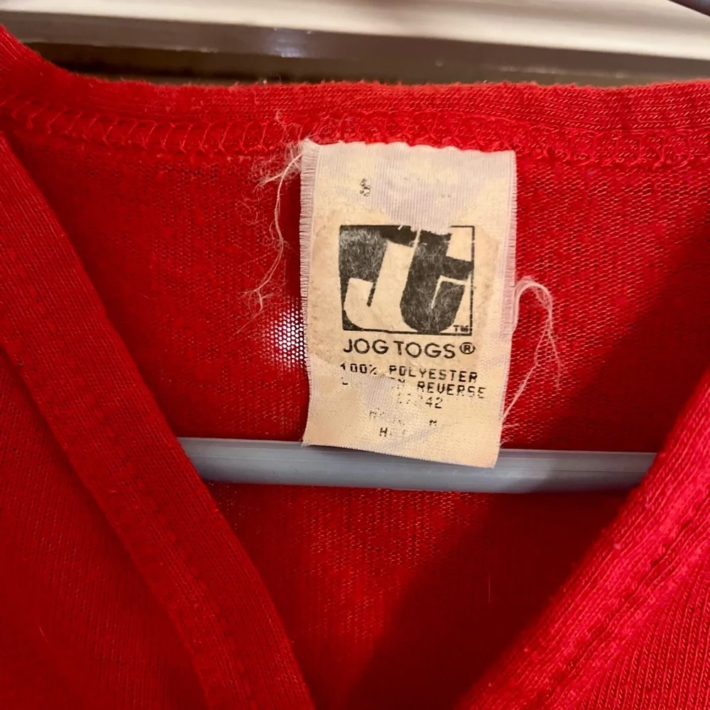 Vintage Jog Togs Kids Red Union Suit Pajamas Medium
